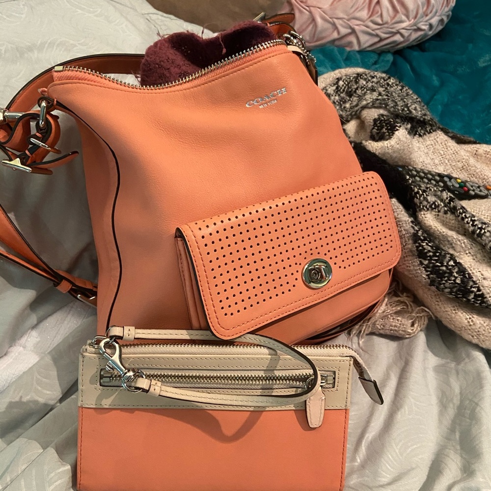 Coach purse and wallet.